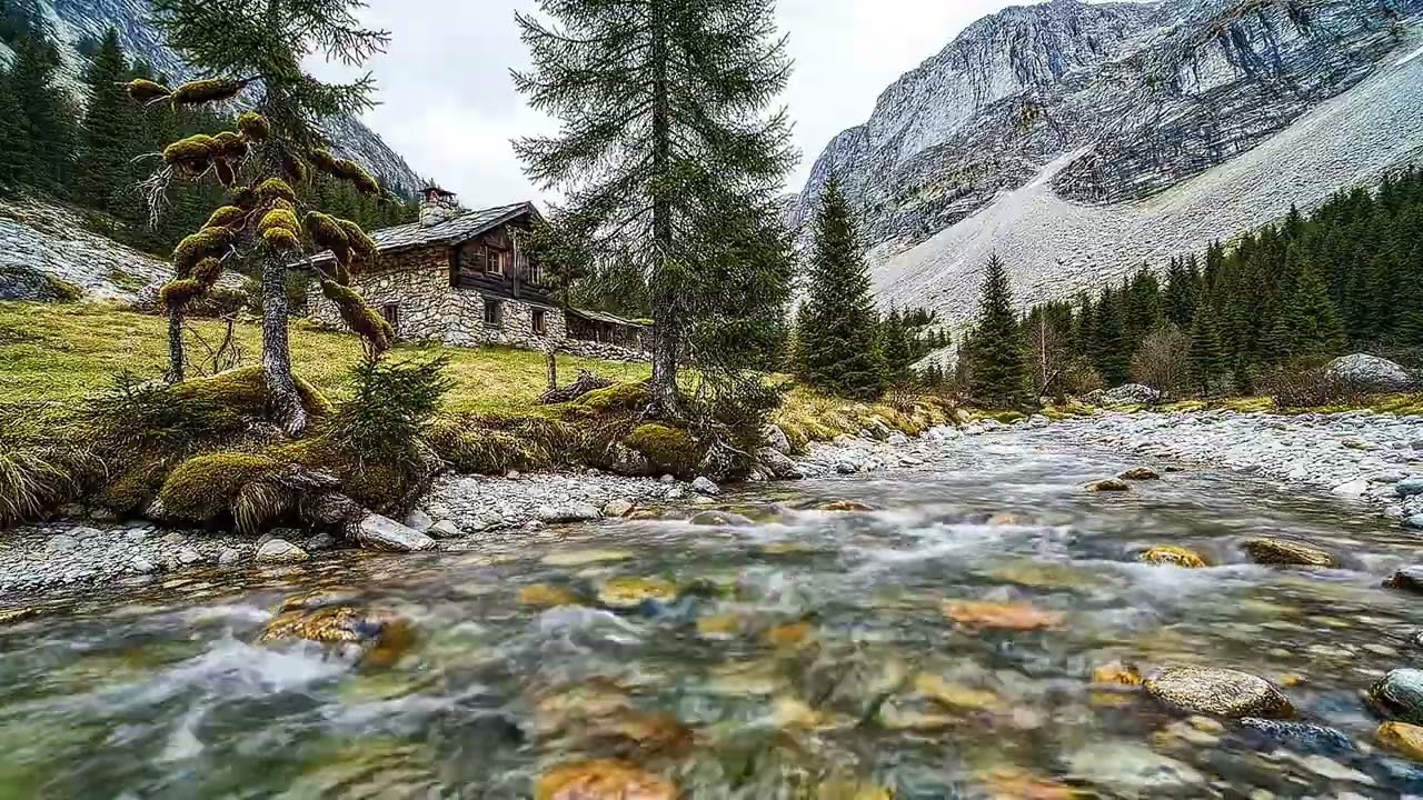 Sleep with River Sounds - Nature White Noise - 1 Hour