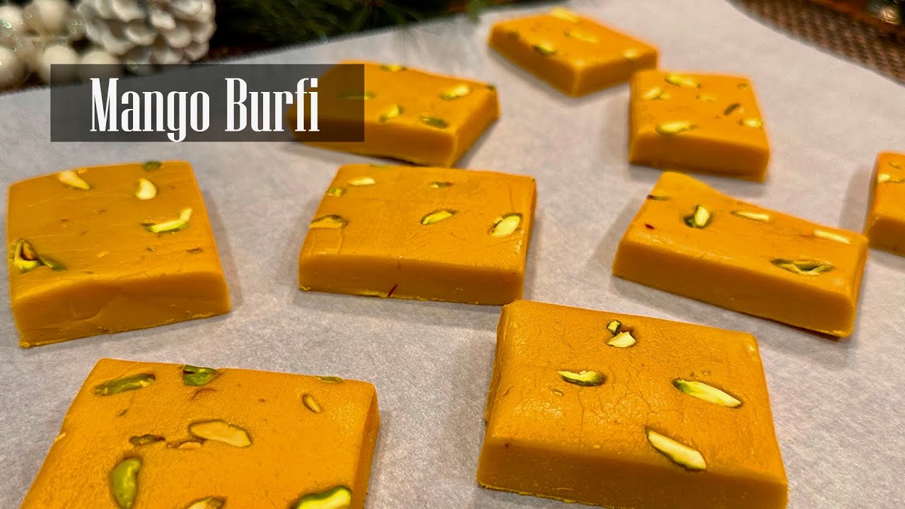 Mango Burfi Recipe || Mango Milk Powder Burfi || Mango Easy Dessert - RKC