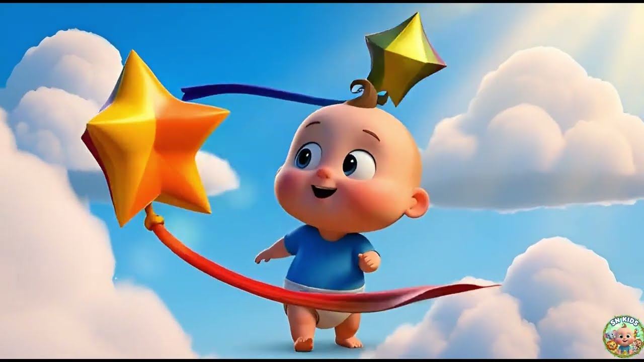 Colourful Kite Festival for Babies 🪁🌤️ | Happy Dance & Sky Fun | SN CartoonKids