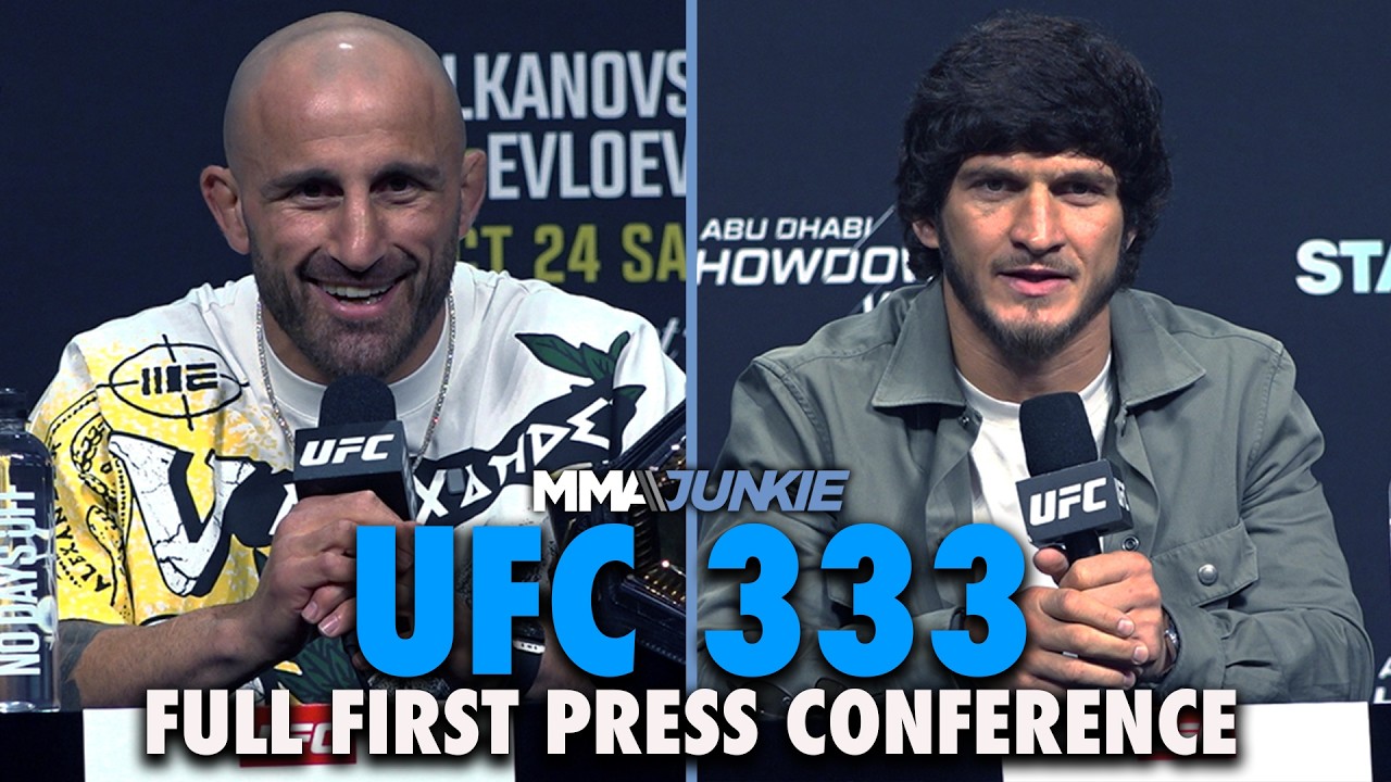 UFC 333 full pre-fight press conference: Movsar Evloev booed, Yan cuts off Dvalishvili
