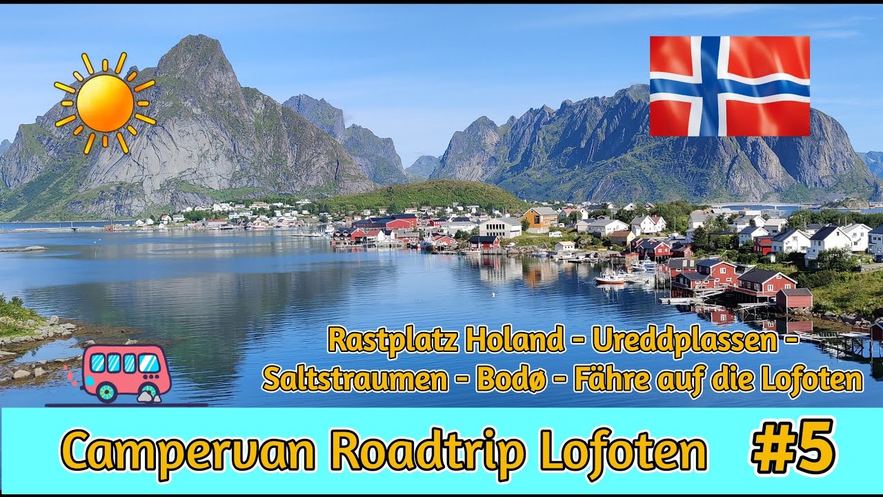 Roadtrip Lofoten 8/21: #5: Letzte Etappe der Anfahrt: Wandern am Saltstraumen, Fähre Bodø-Moskenes