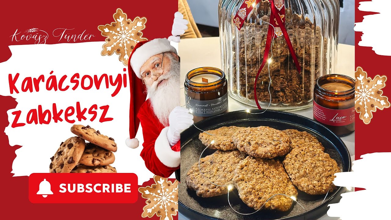 🍪 Karácsonyi Zabkeksz | KovászTündér