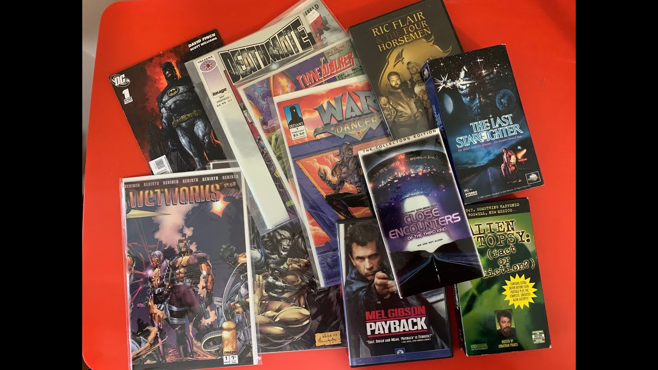 Thrift Store Haul. Comics, DVDs and VHS Tapes