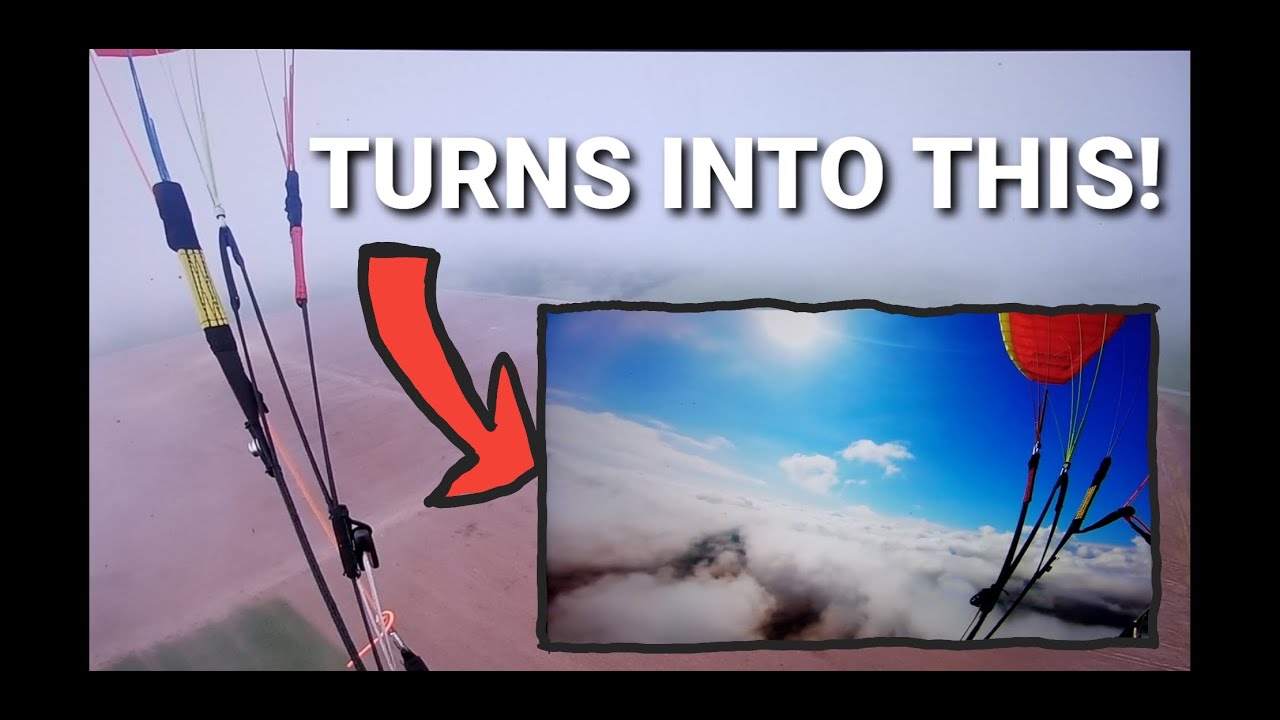 Paramotor Student Takes First Flight Above The Clouds
