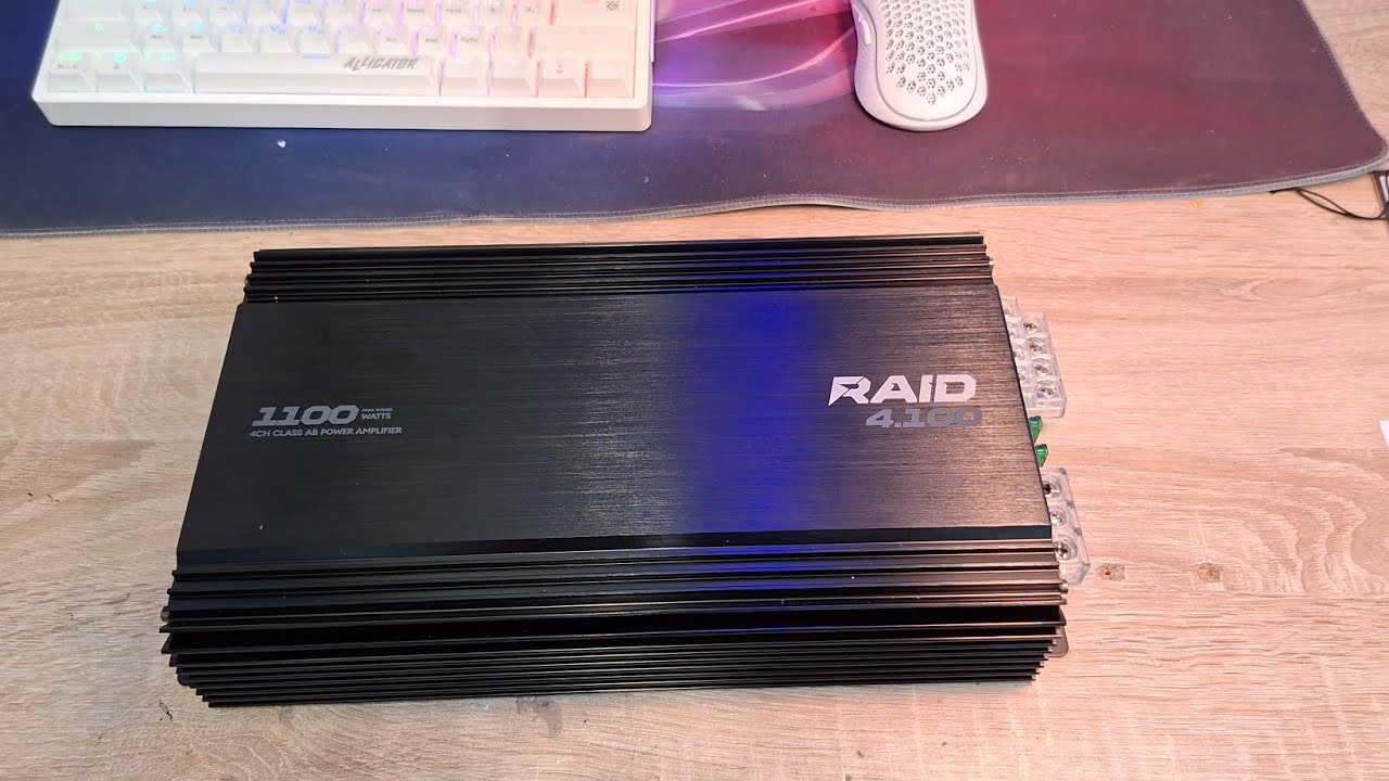 ДОСТОЙНЫЙ УСИЛИТЕЛЬ AMP RAID 4.100 4 КАНАЛЬНЫЙ АВТОМОБИЛЬНЫЙ УСИЛИТЕЛЬ ЗВУКА #amp #subwoofer #bass