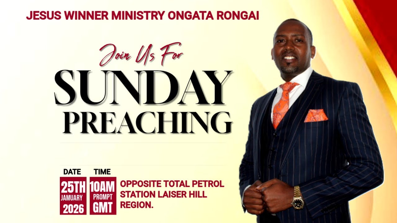Malaika Wako Anarudi Tena Jesus Winner Ministry Ongata Rongai Live Service Preaching 25 Jan 2026