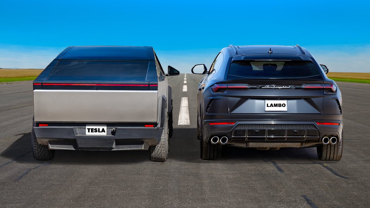 WYŚCIG: Tesla Cybertruck v Lamborghini Urus
