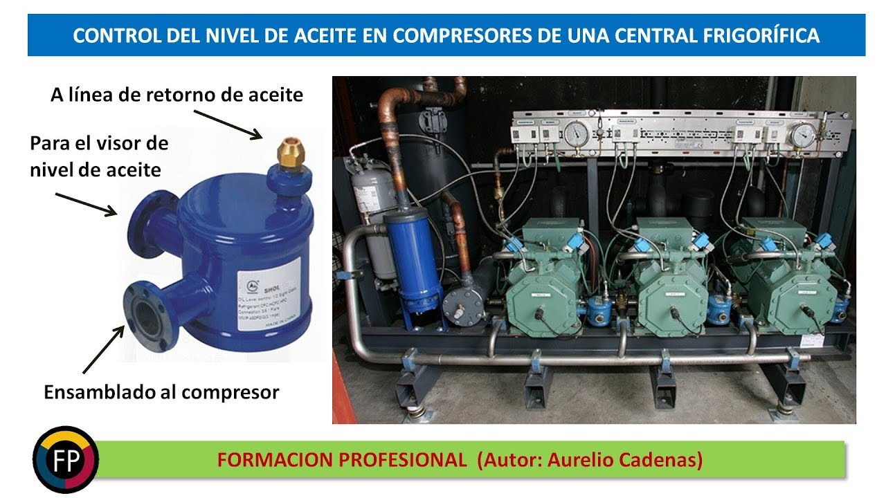 Clase 146:  Como se distribuye y se recupera el aceite en Central compresores (Racks).