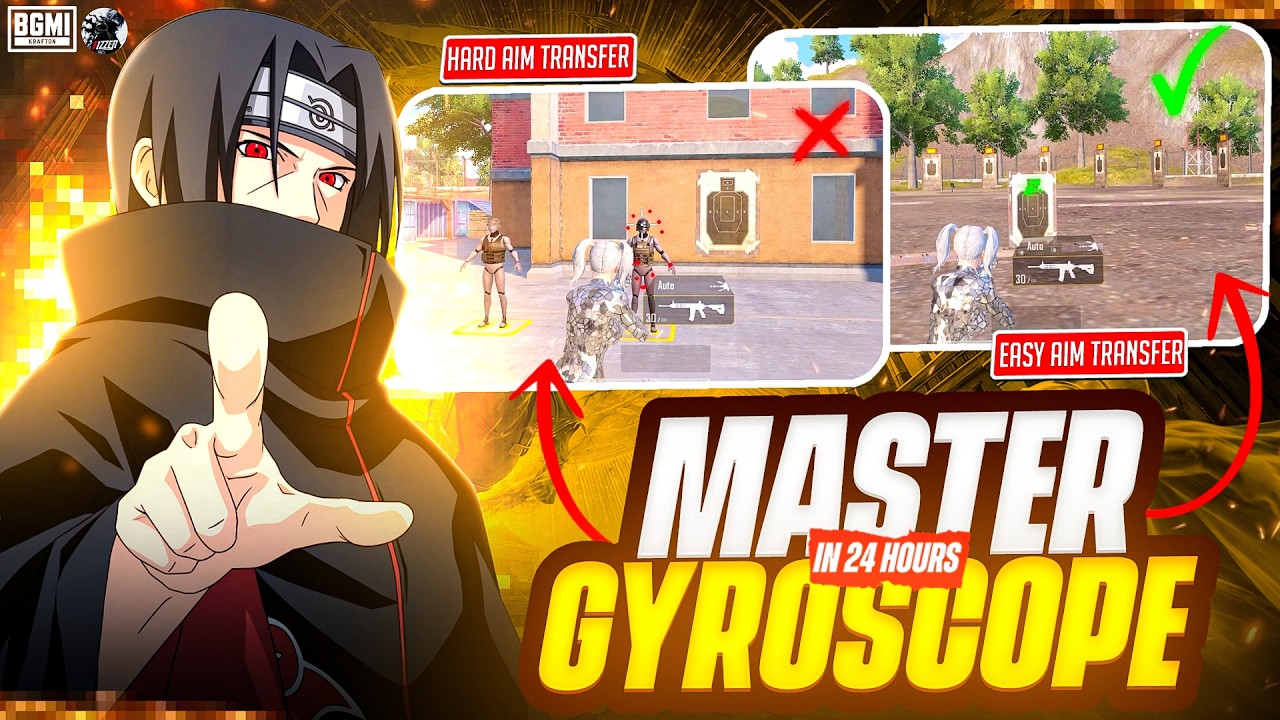 Master Gyroscope in BGMI 1 Day🔥| Best Gyro Sensitivity(Jonathan's Secret✅) BGMI/PUBG Tips & Tricks