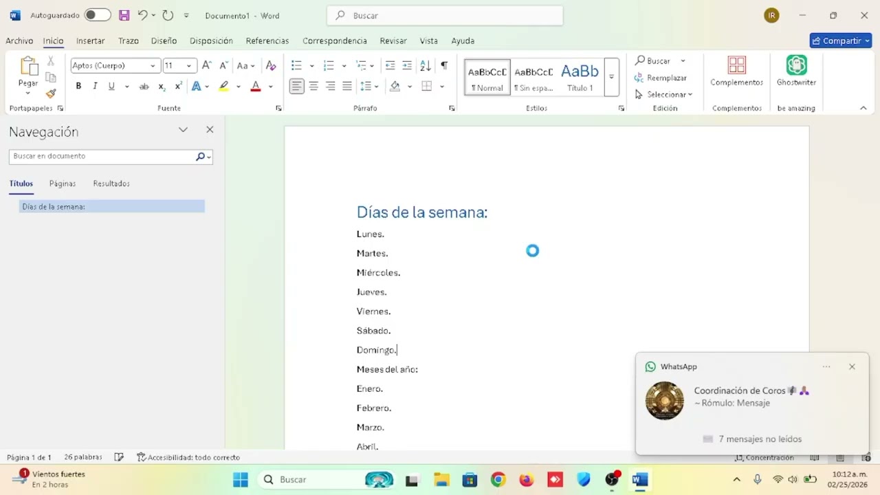 como crear en cabezados y listas con viñetas en un documento de word