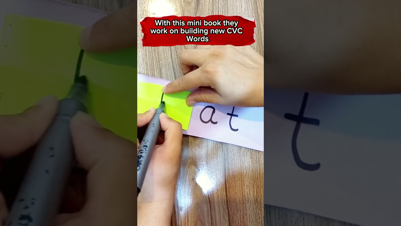 Word Family Flip Book DIY #wordfamily #shorts #youtubeshorts
