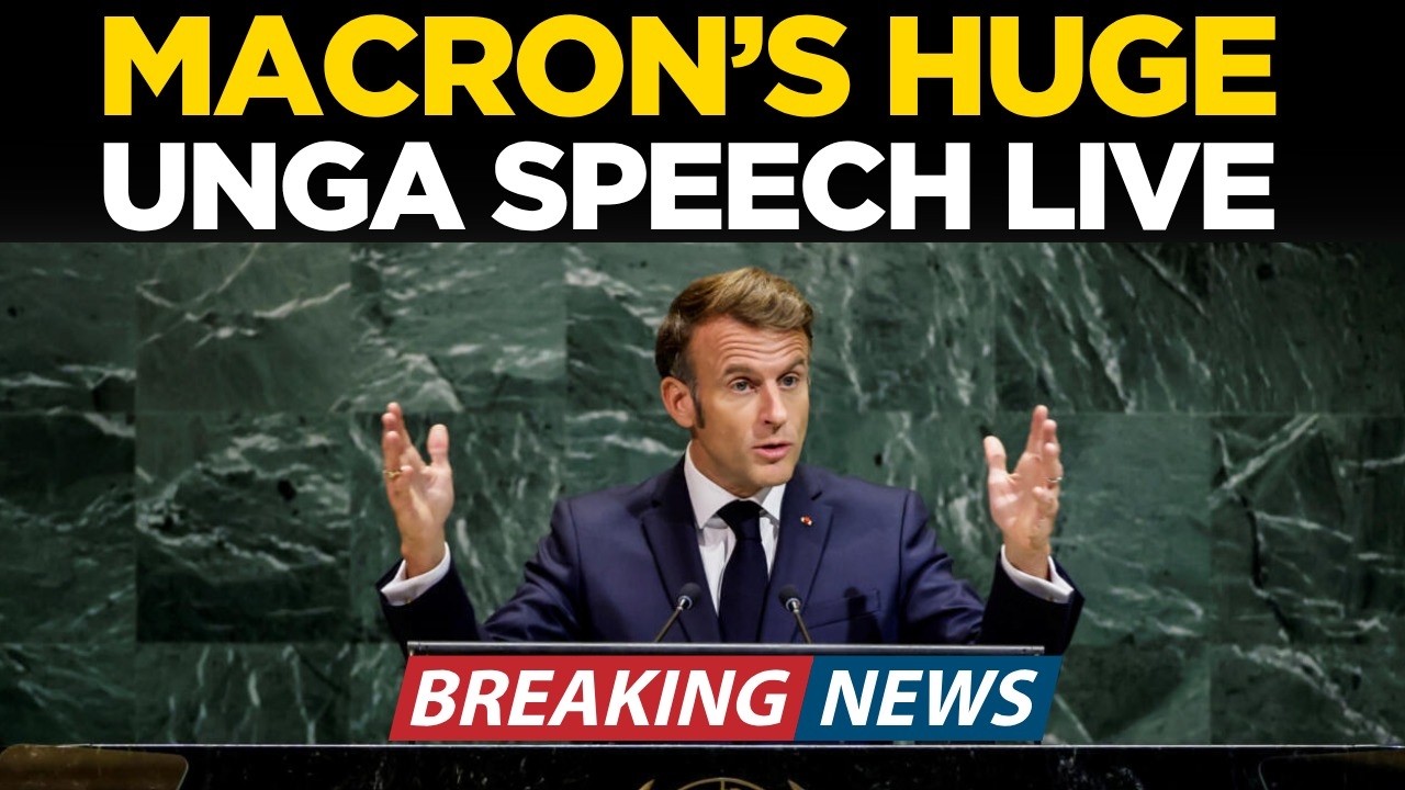 Macron UNGA Speech LIVE: France President Addresses UN General Assembly 2026 | General Debate