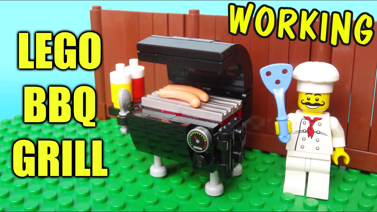 How To Build A Working Lego Barbeque Grill
