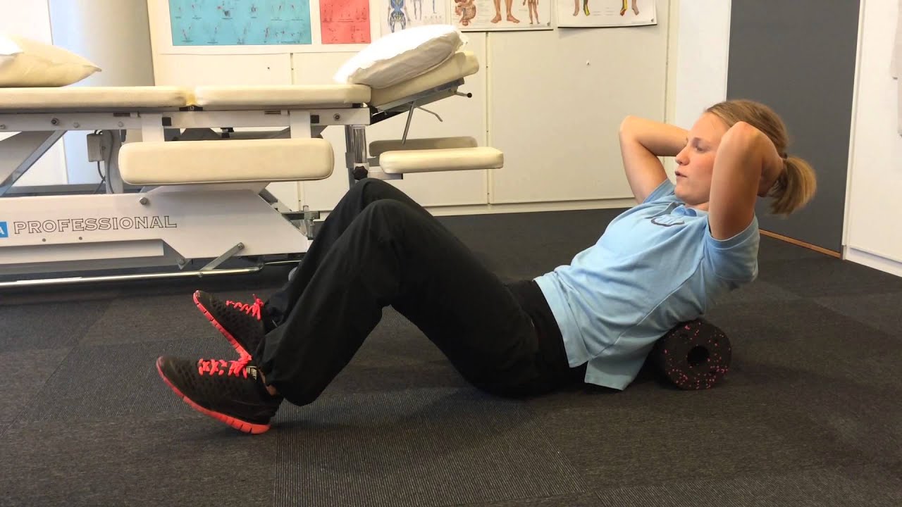Super øvelse for smerte mellom skulderblad og nakke med foamroller