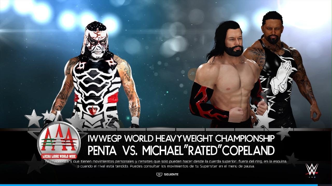 Penta vs Michael Rated For the IWWEGP Championship || AAA Universe mode