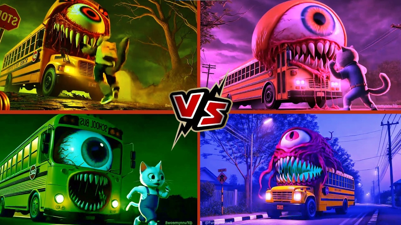 🚌SCHOOL BUS EATER🎶CoffinDance Song