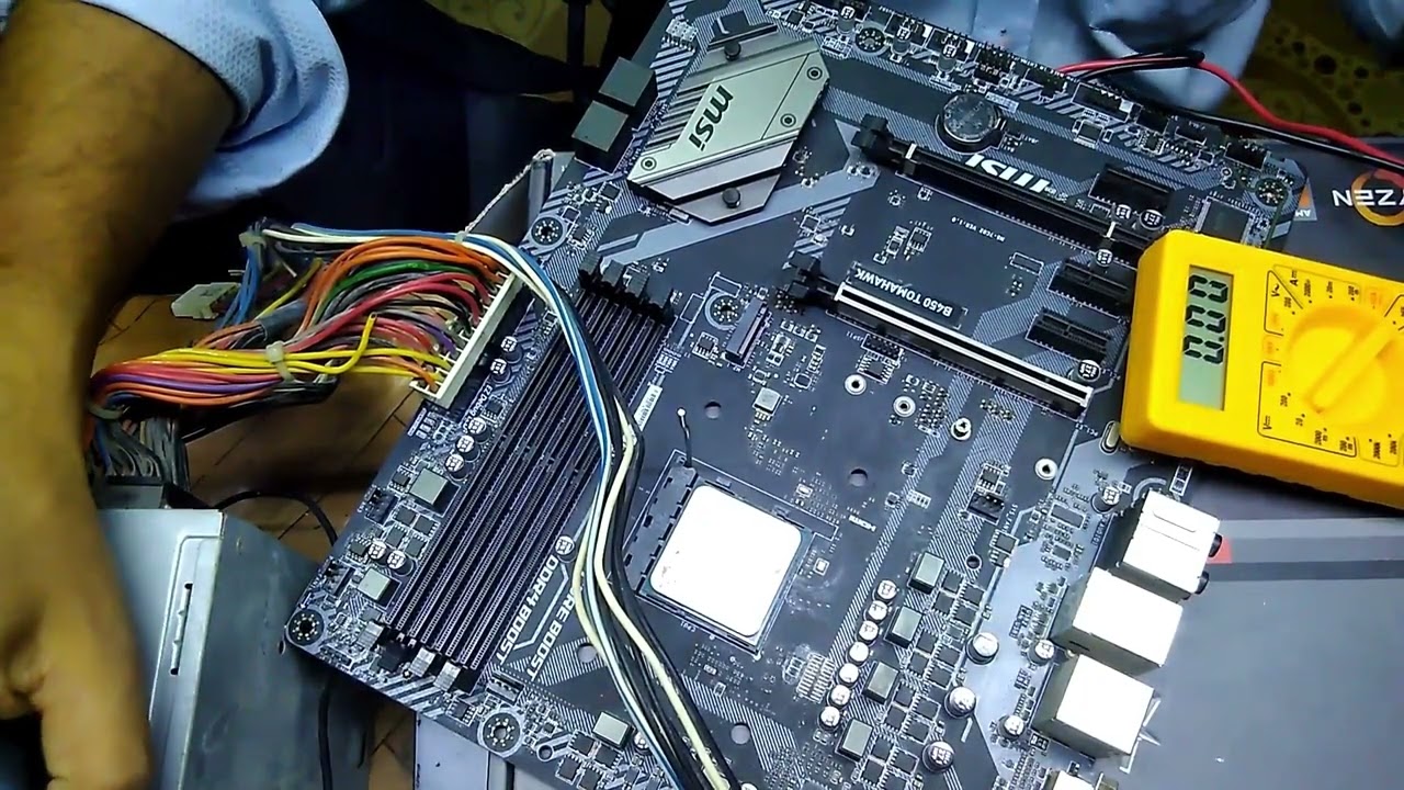 Motherboard(b450) Repair- Not turning on with processor in socket & vddp voltage missing