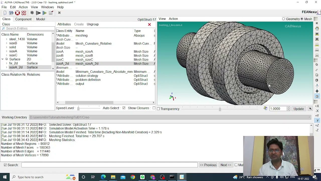 CAENexus FEA Meshing: Tutorial 1
