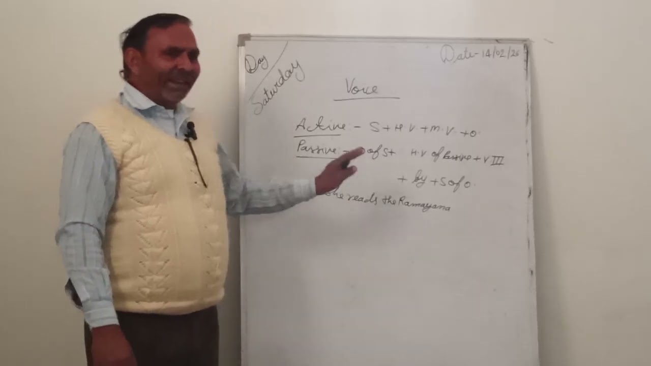 Up board passive voice 