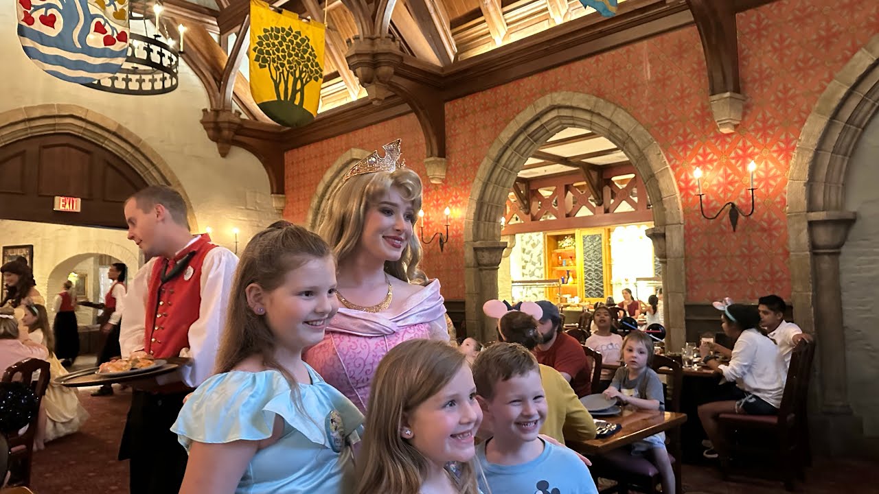 Rosie’s birthday dinner @ #Akershus Royal Banquet Hall # Princess Storybook Dining #epcot