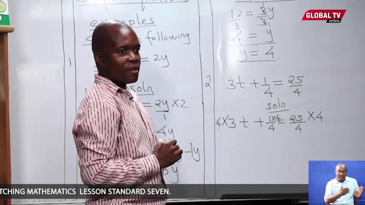 MATHEMATICS: ALGEBRA (STANDARD SEVEN)