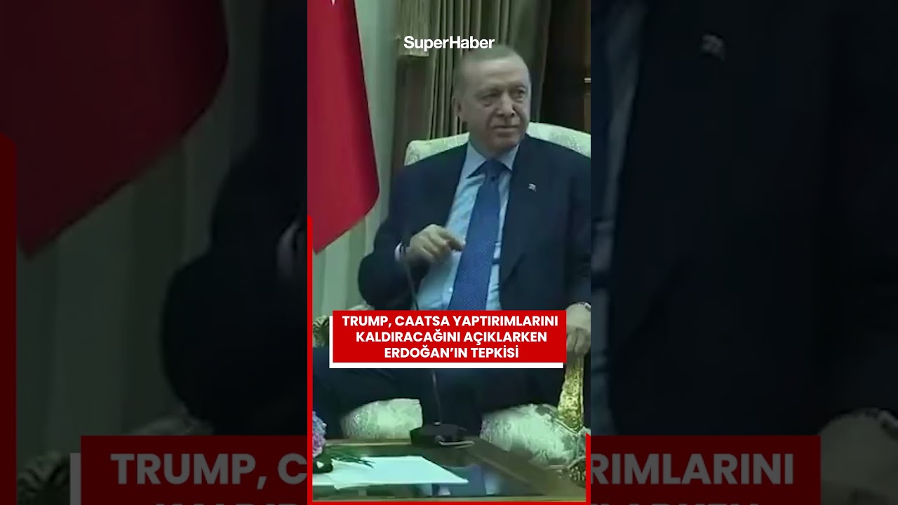 Trump&rsquo;ın CAATSA yaptırımlarının kaldırılacağını s&ouml;ylemesi &uuml;zerine Cumhurbaşkanı Erdoğan g&uuml;l&uuml;msedi