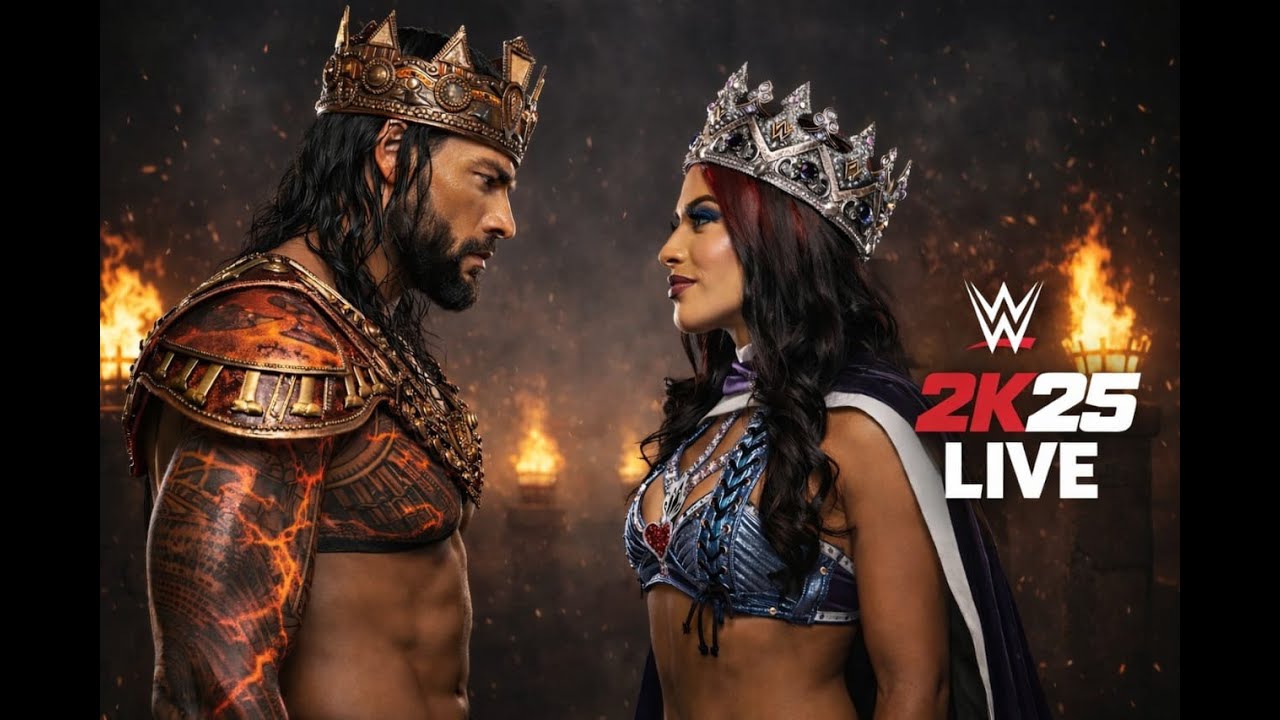 ROMAN REIGNS VS QUEEN / WWE LIVE MATCH 