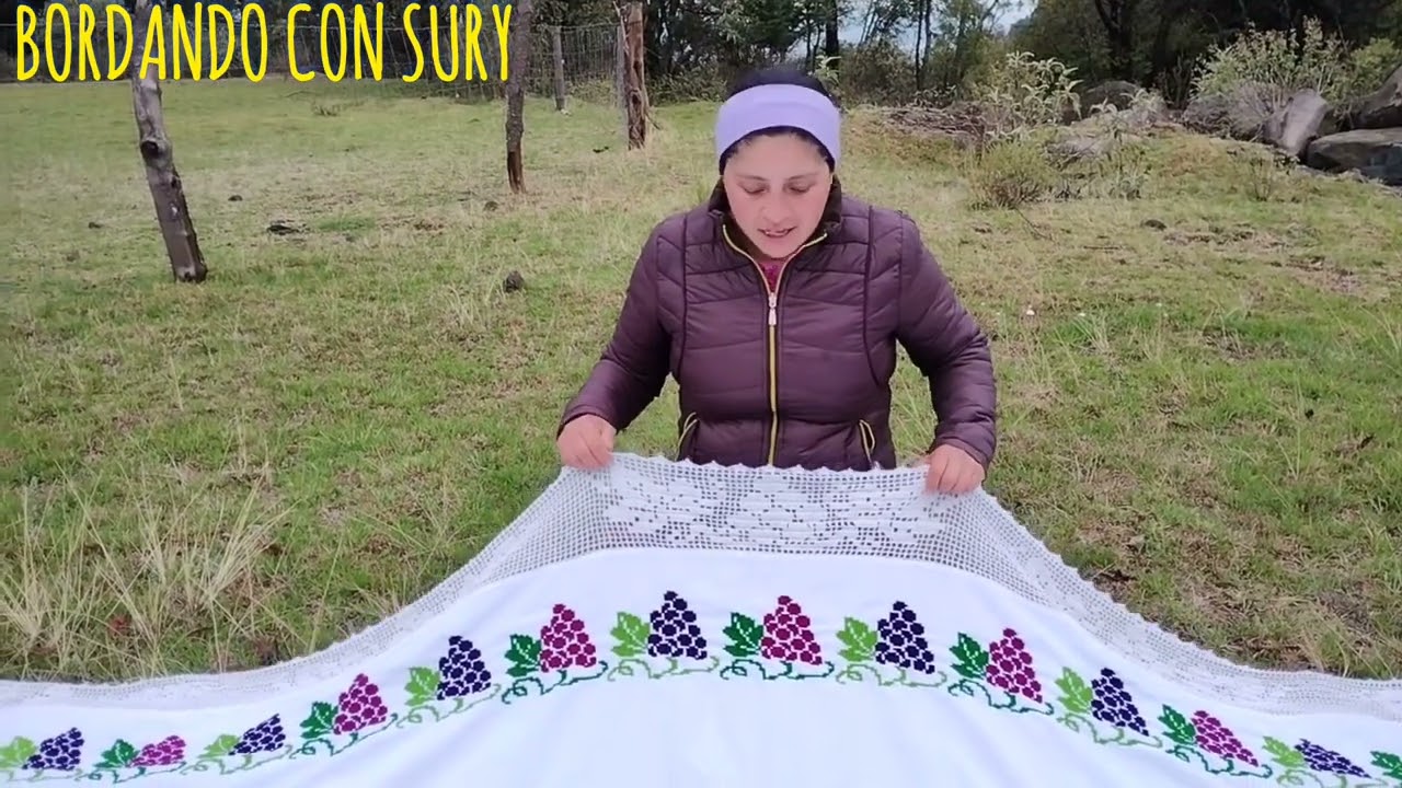 🥰Estoy muy contenta 😊 terminamos mantel de Uvas 🍇