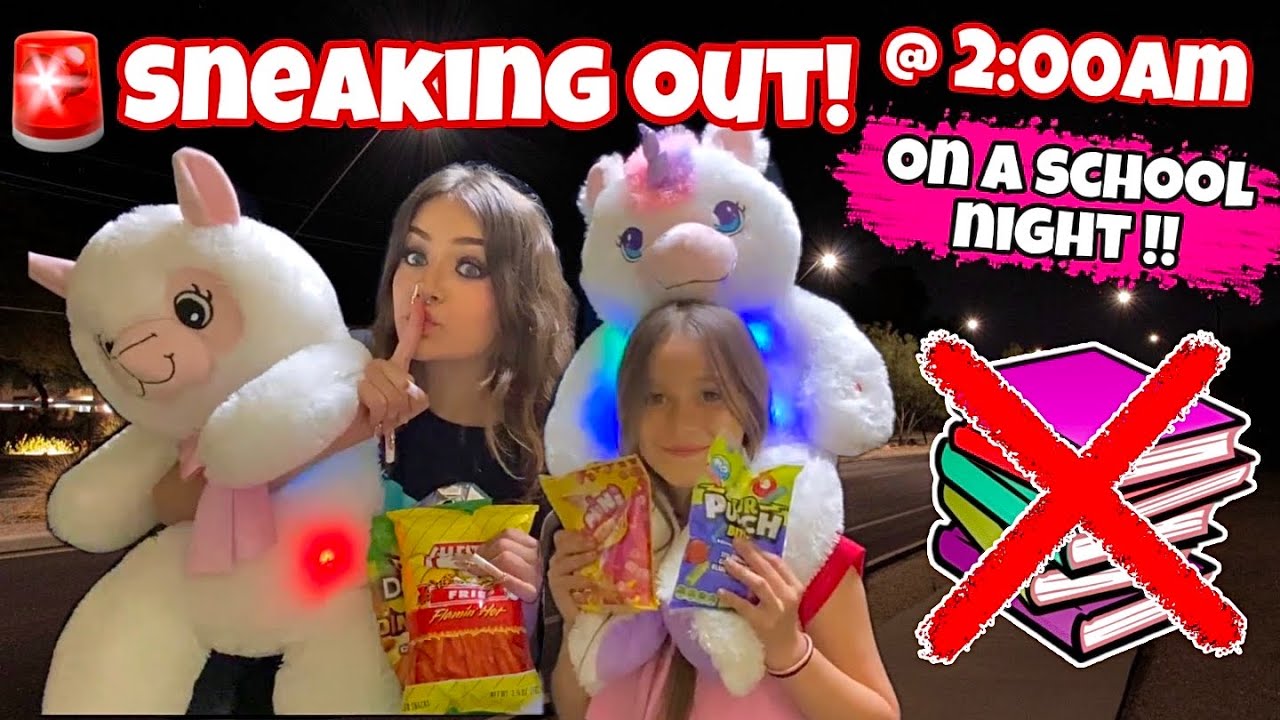 SNEAKING OUT AT 2:00 AM ON A SCHOOL NIGHT !!
