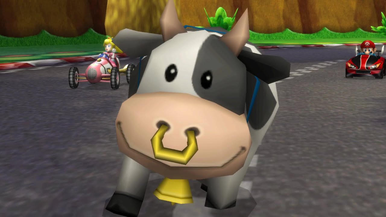 What If the Moo Moo Cow was a Playable Character in Mario Kart Wii? Mario Kart World Switch 2