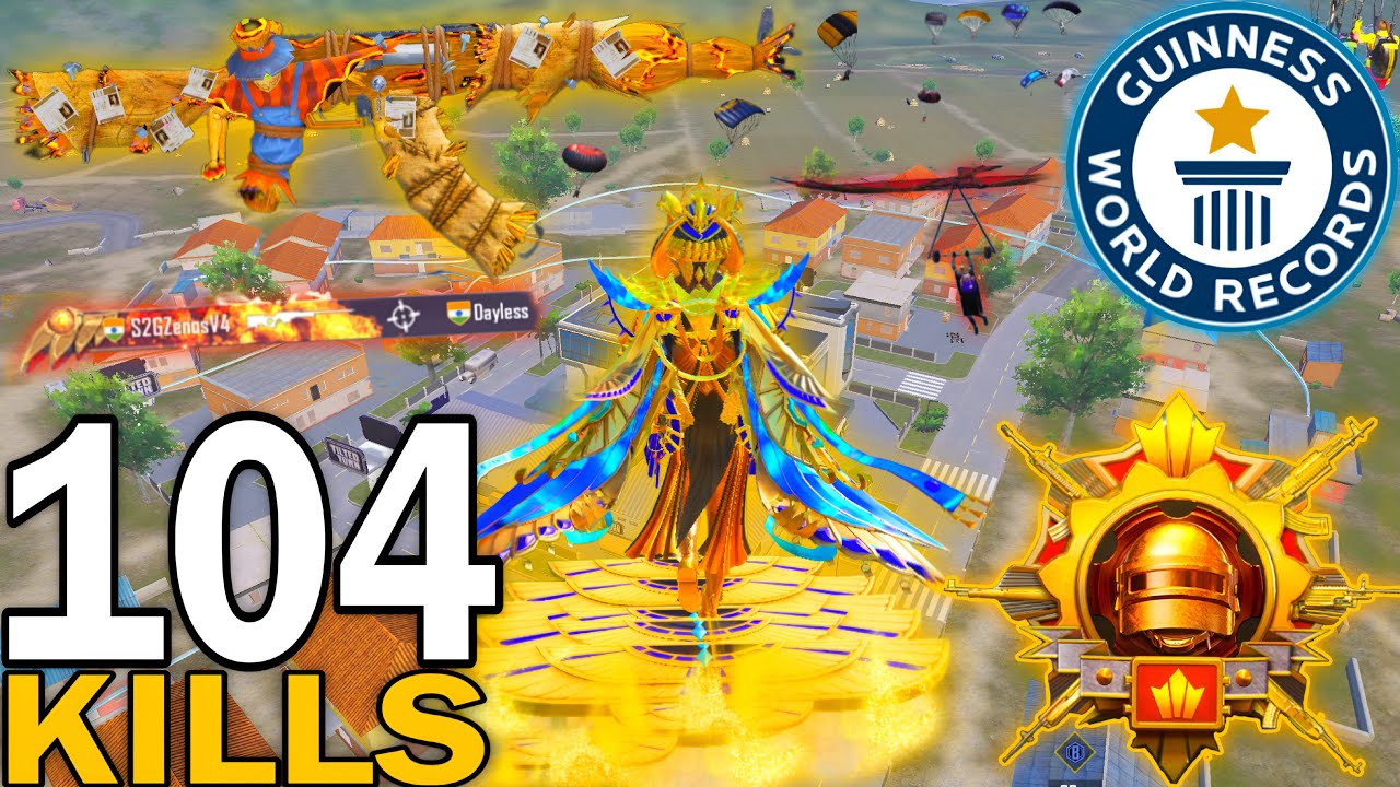 104 KILLS!! 😱 MY BEST LANDING EVER! PUBG MOBILE