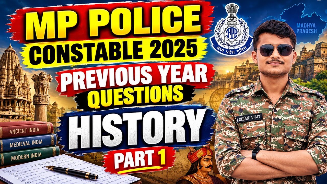 CLASS - 10 MP Police Constable 2025 | Previous Year Questions | History  PYQ | BY RAJAWAT SIR