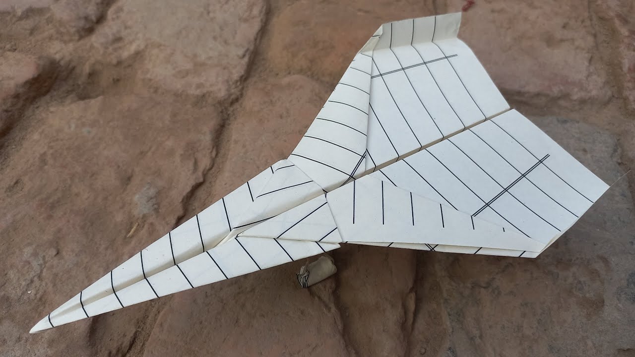 Papierflieger falten der weit fliegt Anleitung - Allerlei Channel