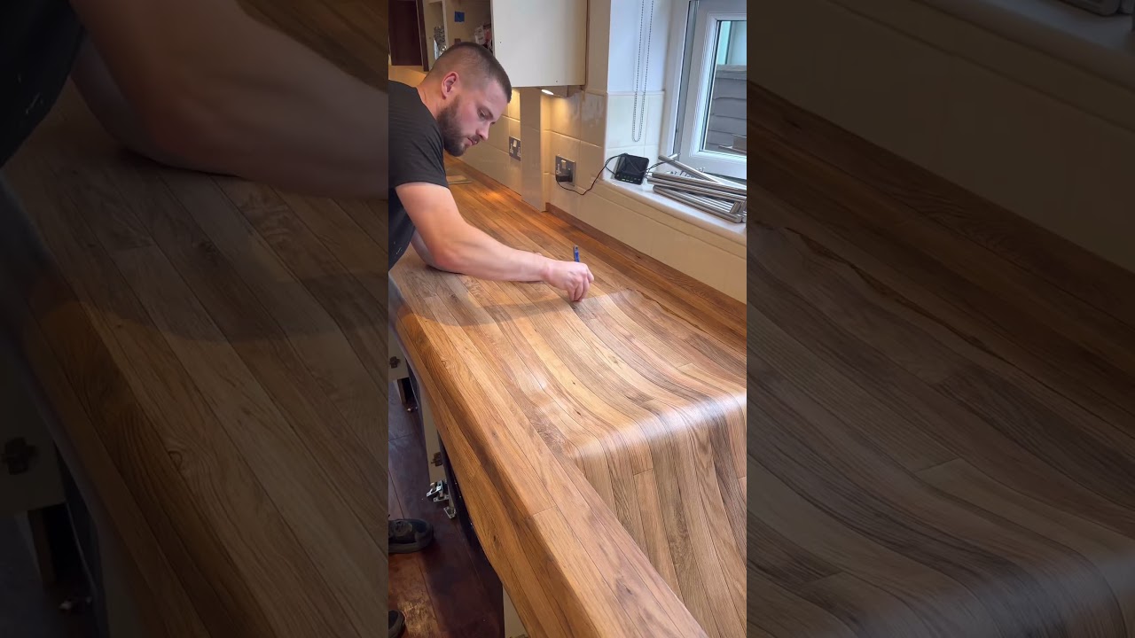 BUTCHERS BLOCK KITCHEN VINYL WRAP 🐷