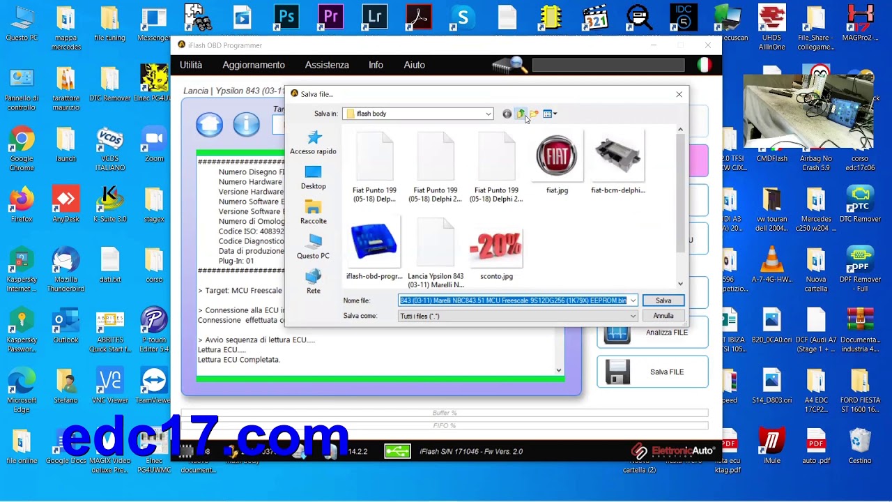 clonazione body computer lancia y grande punto  fiat edc17.com corso mappature centraline