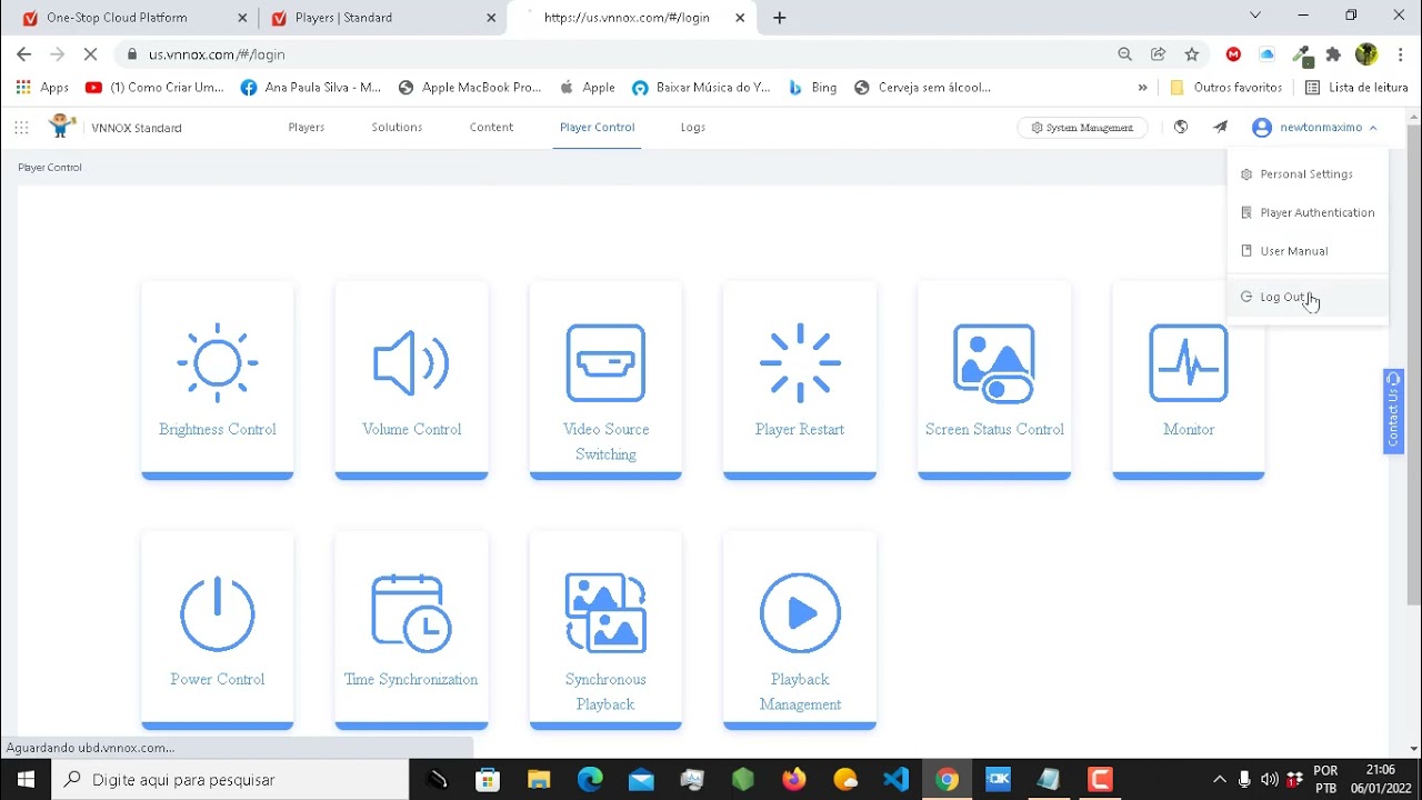 VNNOX Settings Workgroup