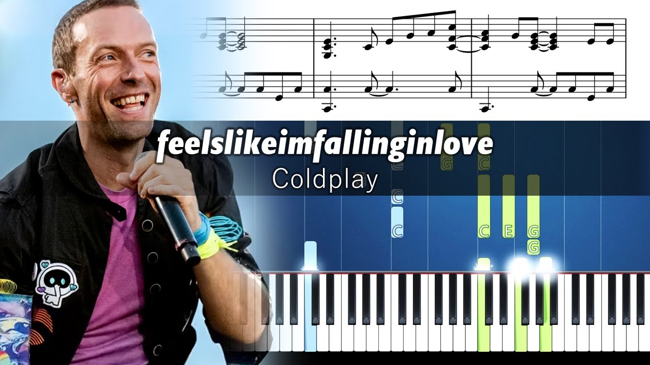 Coldplay - feelslikeimfallinginlove - Piano Tutorial with Sheet Music