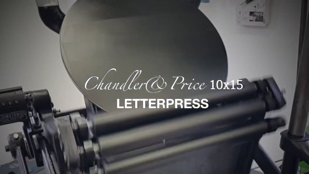 Chandler&Price Letterpress #shorts