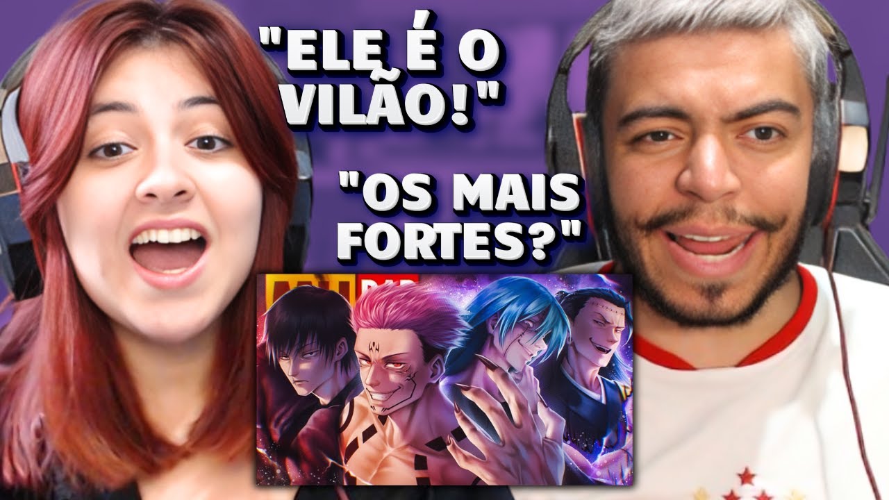 TIPO VILÕES 😈 (Jujutsu Kaisen) | Ft. ÉoDan, Tauz & VmZ | MHRAP | REACT em CASAL