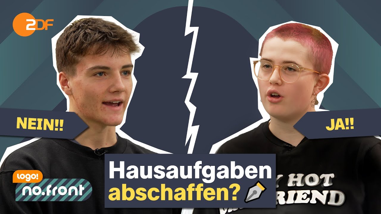 Hausaufgaben - Wie sinnvoll sind sie? | logo! no.front | Sch&uuml;ler-Debatte