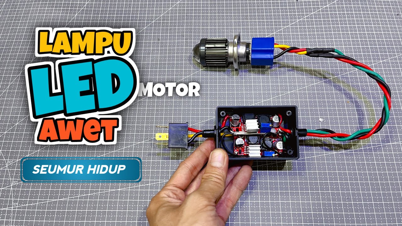 Cara pasang lampu LED di motor agar lebih Awet | Ganti lampu utama motor