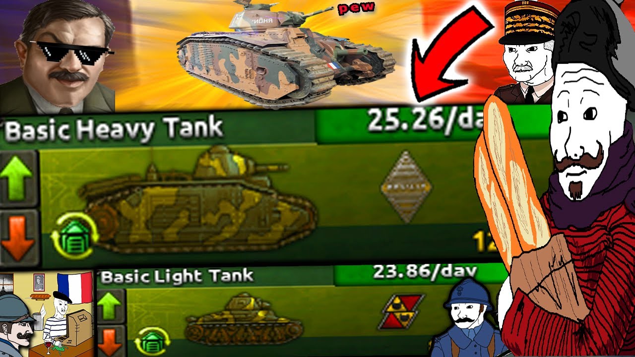 The TANK ONLY challenge as France is très painful in HOI4