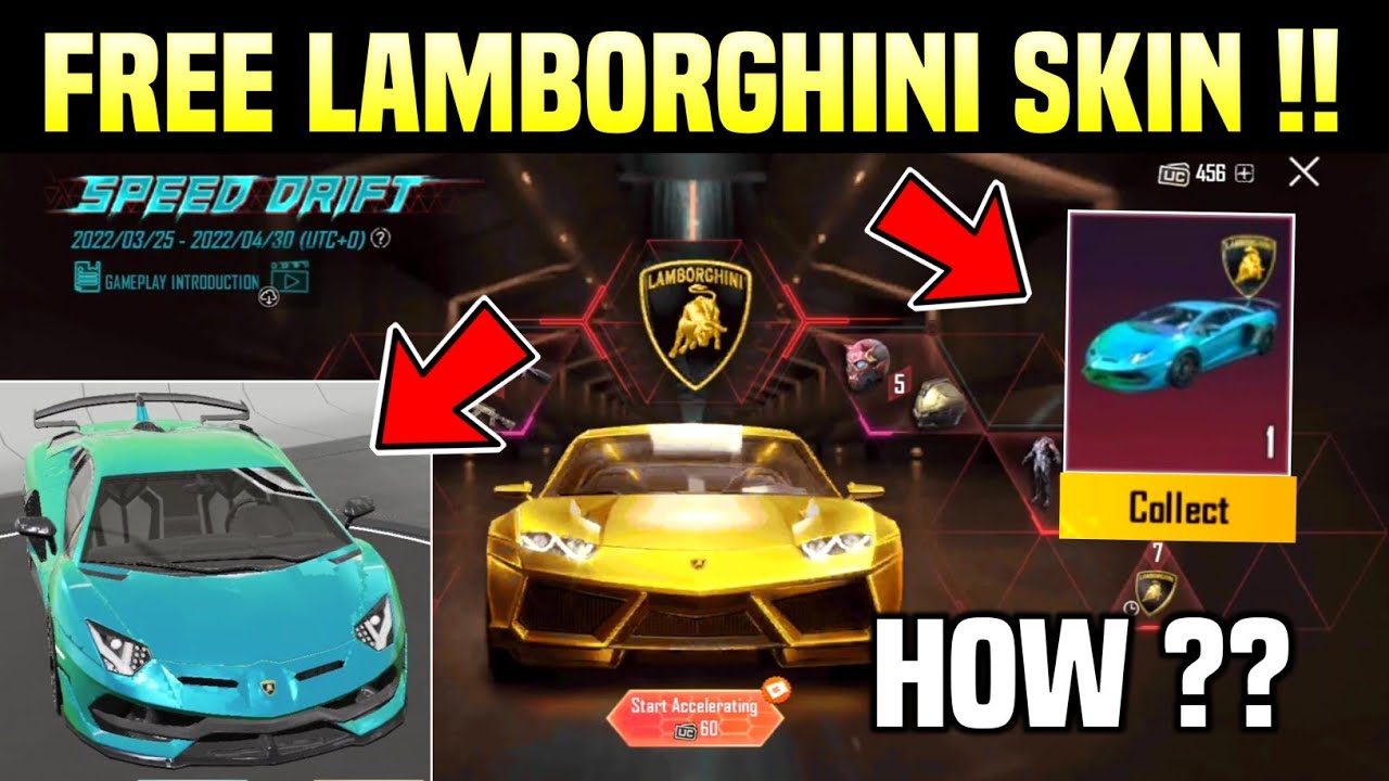 FREE LAMBORGHINI SKIN IN BGMI 😍 HOW TO GET FREE ? FULL EXPLAINED !!