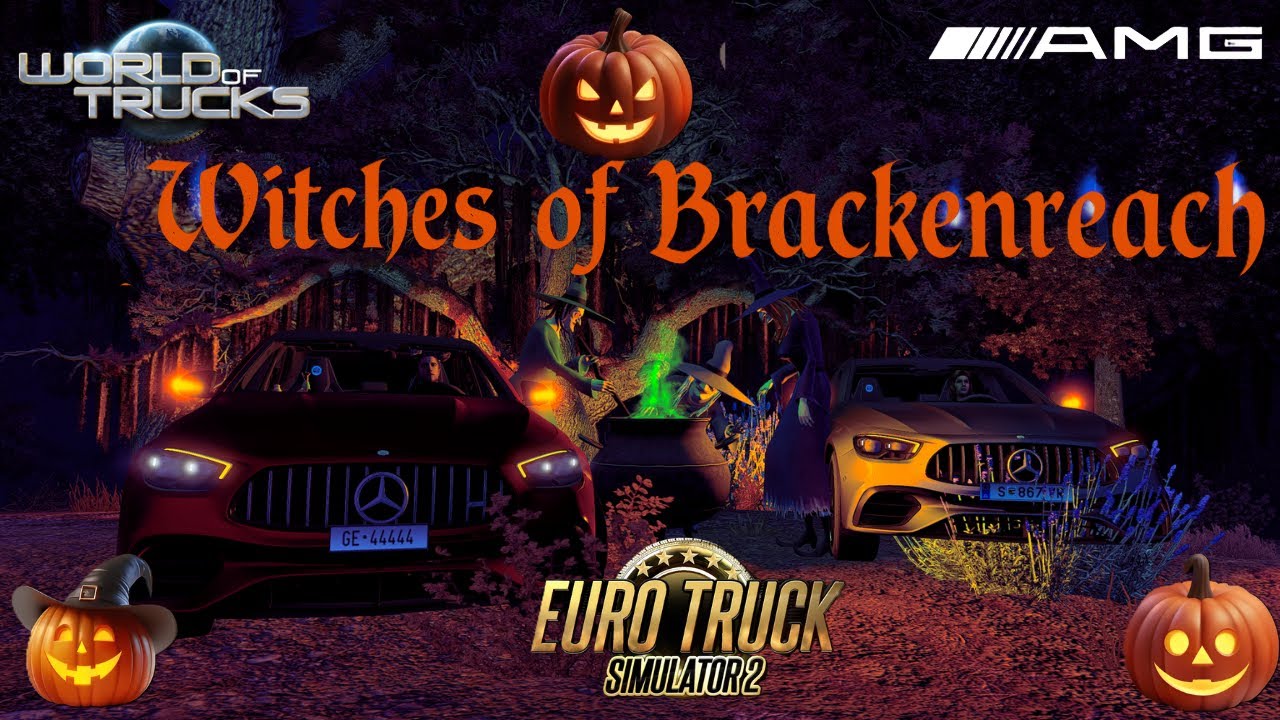 WORLD OF TRUCKS HALLOWEEN EVENT 🎃 | Witches of Brackenreach House Hunt with Mercedes AMG E63 S!