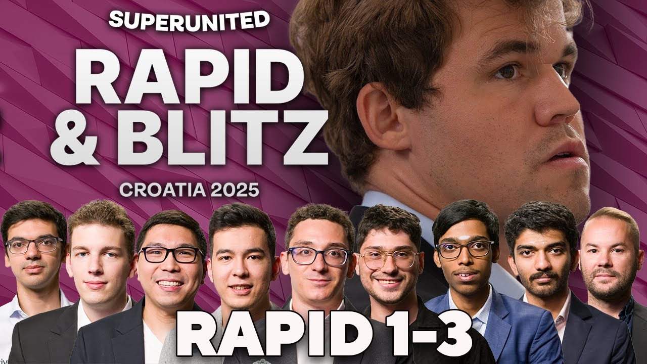 SuperUnited Rapid & Blitz Croatia 2025: Day 1 | #GrandChessTour