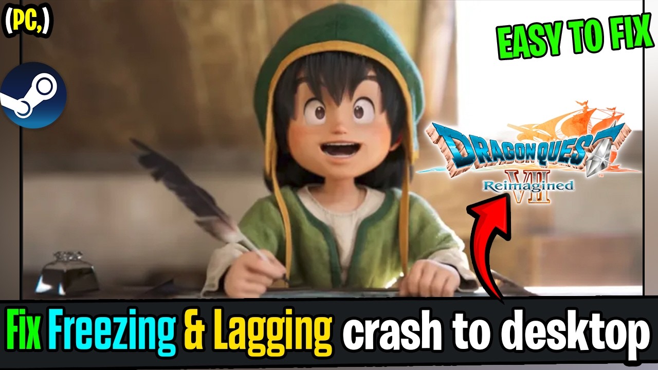 Fix Dragon Quest VII Reimagined Freezing Lag, Crash to Desktop & Stuttering (PC Guide) ✅