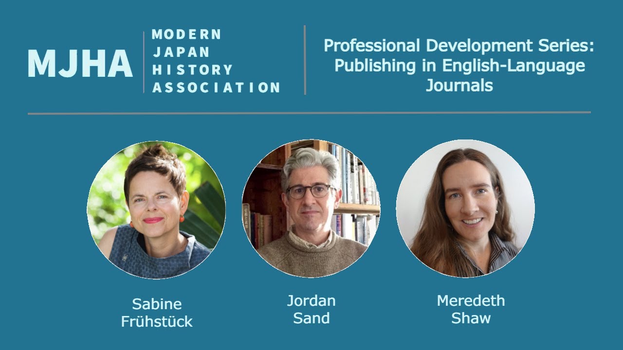MJHA Professional Development Series: Publishing in English-Language Journals
