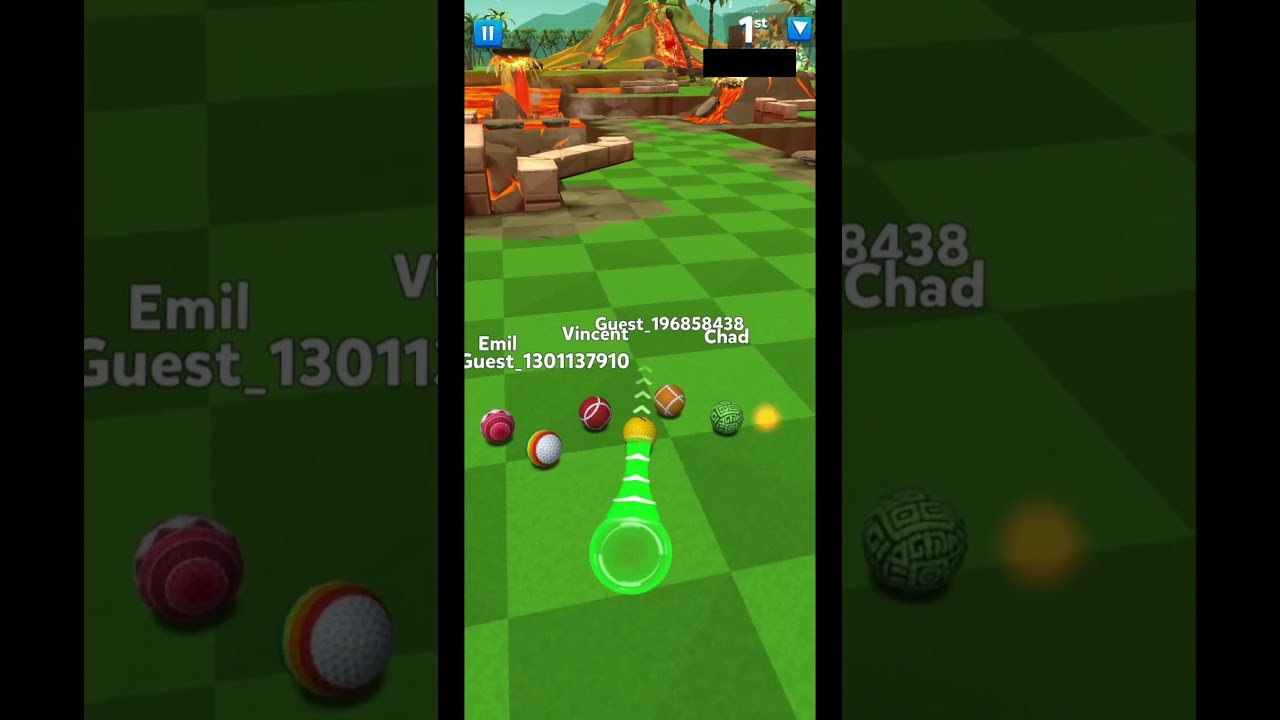 Lava Land PRO short way route || Golf Battle 