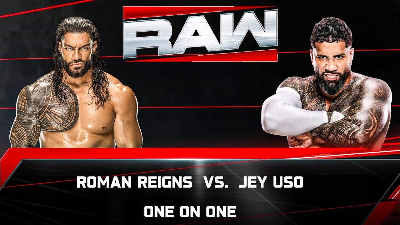 Roman Reigns vs Jey Uso at Monday Night Raw | WWE 2K25 Gameplay