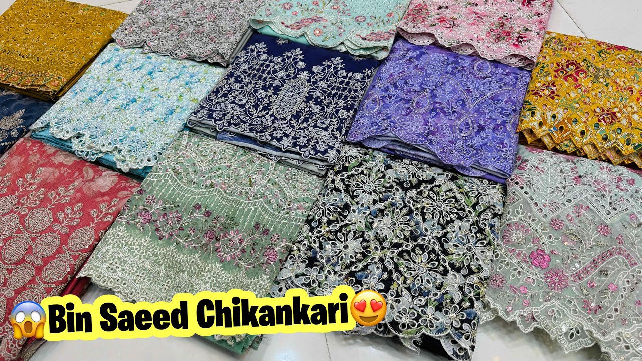 Bin Saeed Chikankari | Bin Saeed Chikankari Lawn 2025 | Bin Saeed Collection | Cloth Point